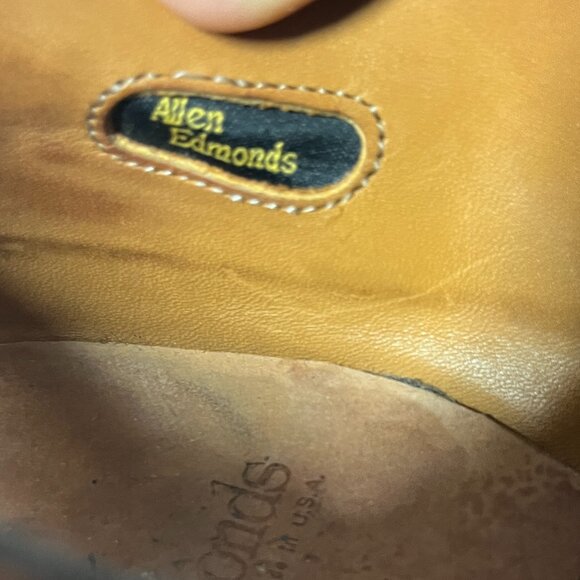 Allen Edmonds WALTON 10.5 EE Wide Brown Made in USA - Picture 8 of 11